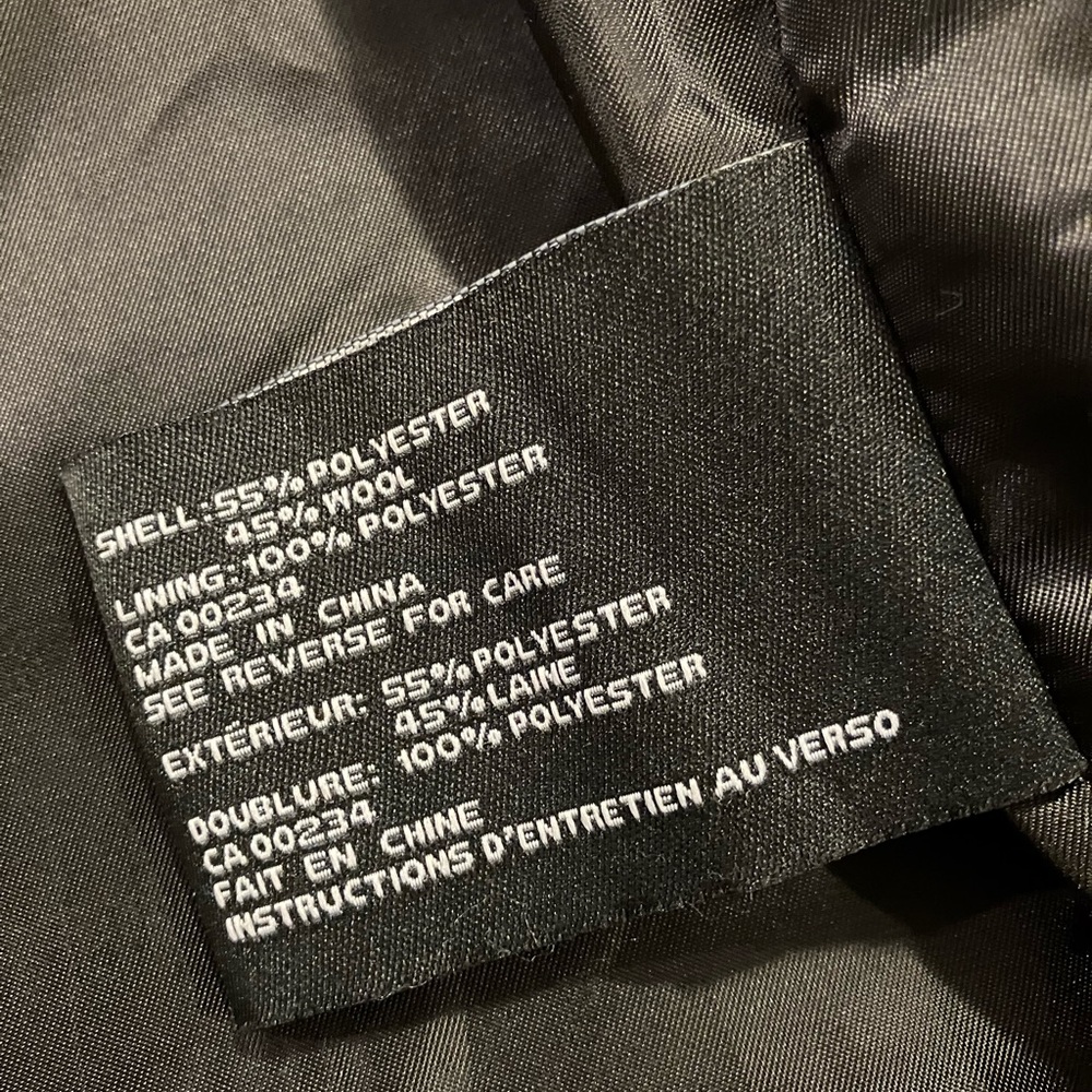 London Fog Charcoal Pea Coat - Picture 3 of 6
